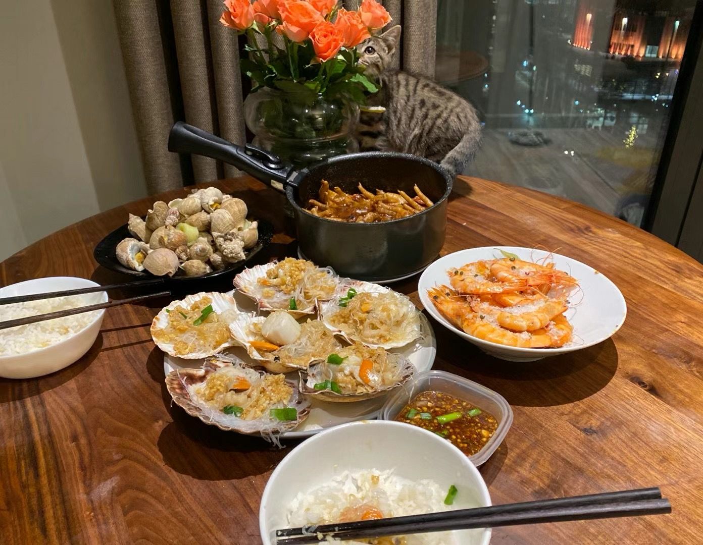 Beautiful dinner with Naicha (hidden)!!